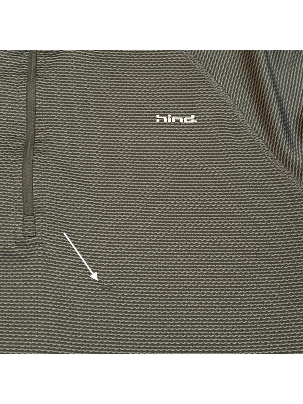 Hind Men's MED Black LS 1/4 Zip Activewear PLEASE READ! - Picture 5 of 13
